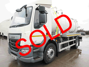 REF 39 - 2016 DAF Euro 6 with New 2200 gallon Vacuum Tanker For Sale